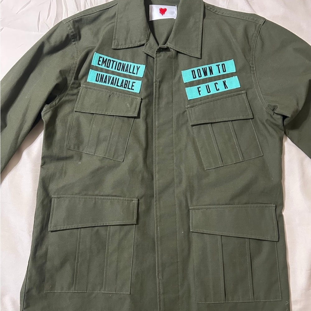 Emotionally Unavailable
Mens Small Army Ripstop Japan
Made Down To Fck
Jacket